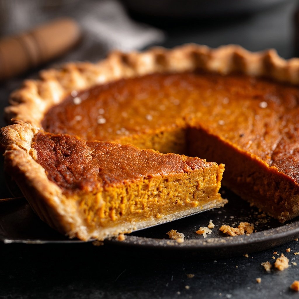 Festive Spiced Pumpkin Pie