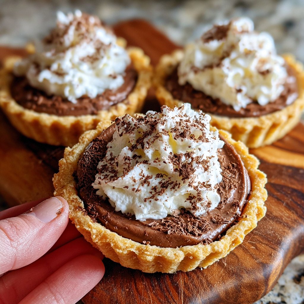 Mini Chocolate Cream Tarts