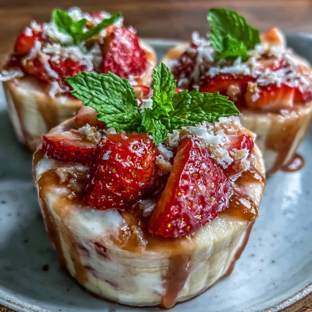 Banana Strawberry Smoothie Cups