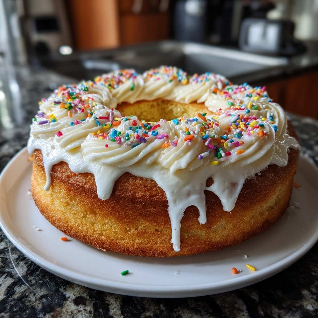 Dessert Vanilla Sponge Cake