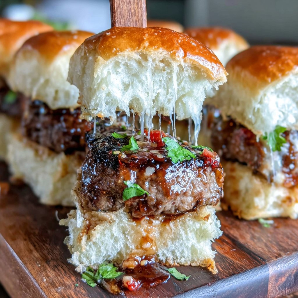 Teriyaki Glazed Beef Sliders