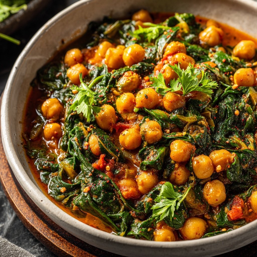 Chickpea and Spinach Stew