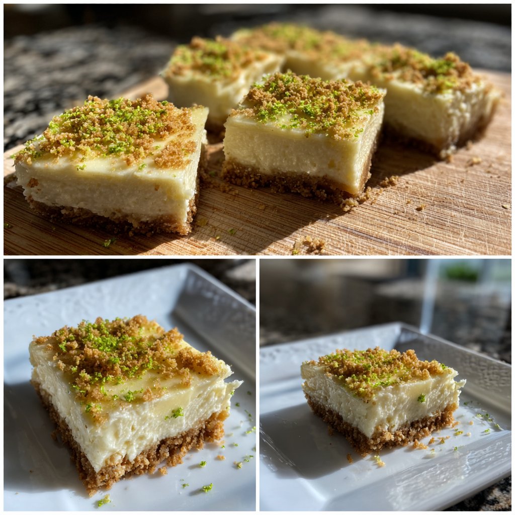 Lime Zest Cheesecake Bars