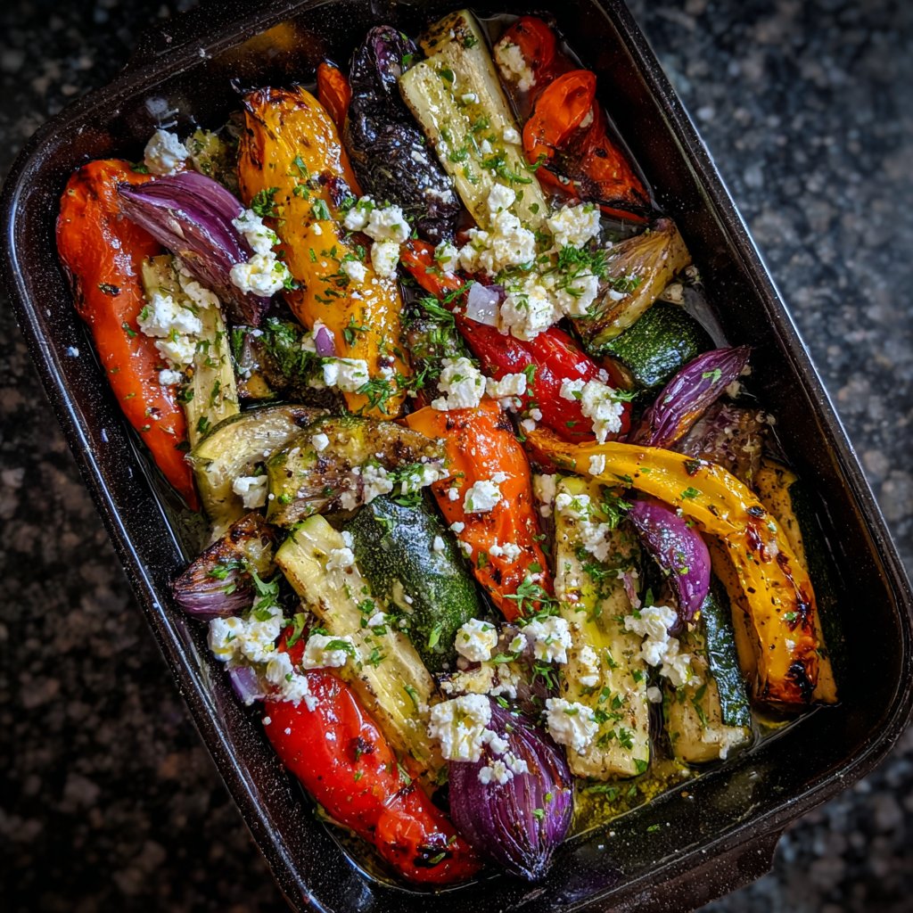 Roasted Vegetables with Feta